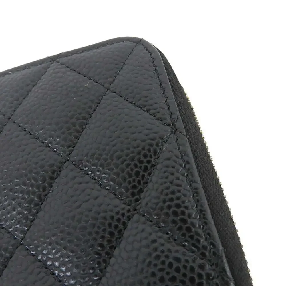 CHANEL Black Logo Wallet